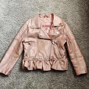 URBAN REPUBLIC Girls Faux Leather Moto Jacket Size 4